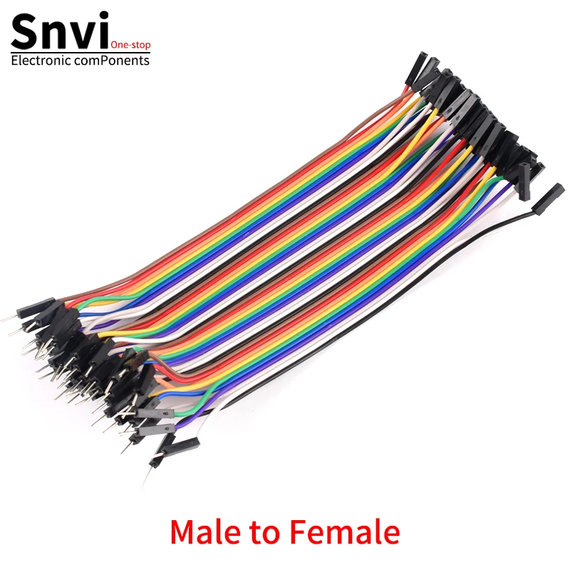 40-Pin Dupont Jumper-Kabel-Set 10cm 20cm 30cm 40cm Stecker zu Stecker Buchse zu Stecker Buchse zu Buchse Dupont-Leitungen für Arduino DIY – Detail 3