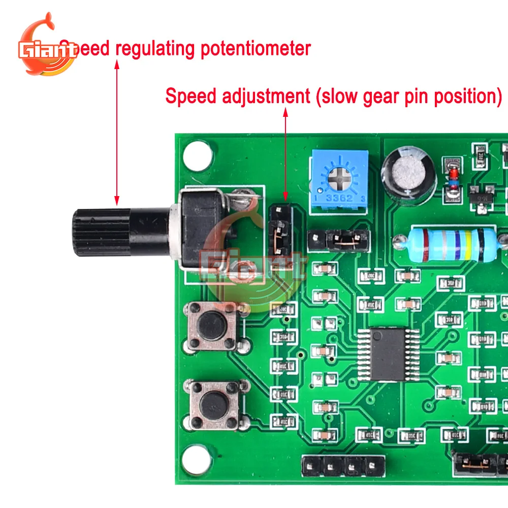 DC 5V-12V 6V Stepper Motor Driver Mini 2-phase 4-wire 4-phase 5-wire Multifunction Step Motor Speed Controller Module Board