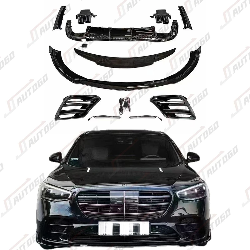 

Комплект кузова Auto Facelift Refit для S-Class W223 2021 2022 2023 2024 2025 Upgr to Racing BRBUS Передняя губа Задняя губа