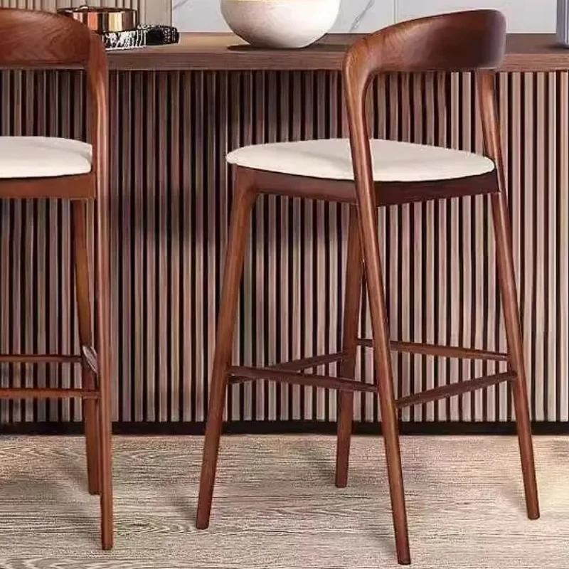 

Легкий барный стул из скандинавского дерева, дизайнерские роскошные столы, необычный высокий табурет, современный простой расслабляющий табурет Alto, модная мебель