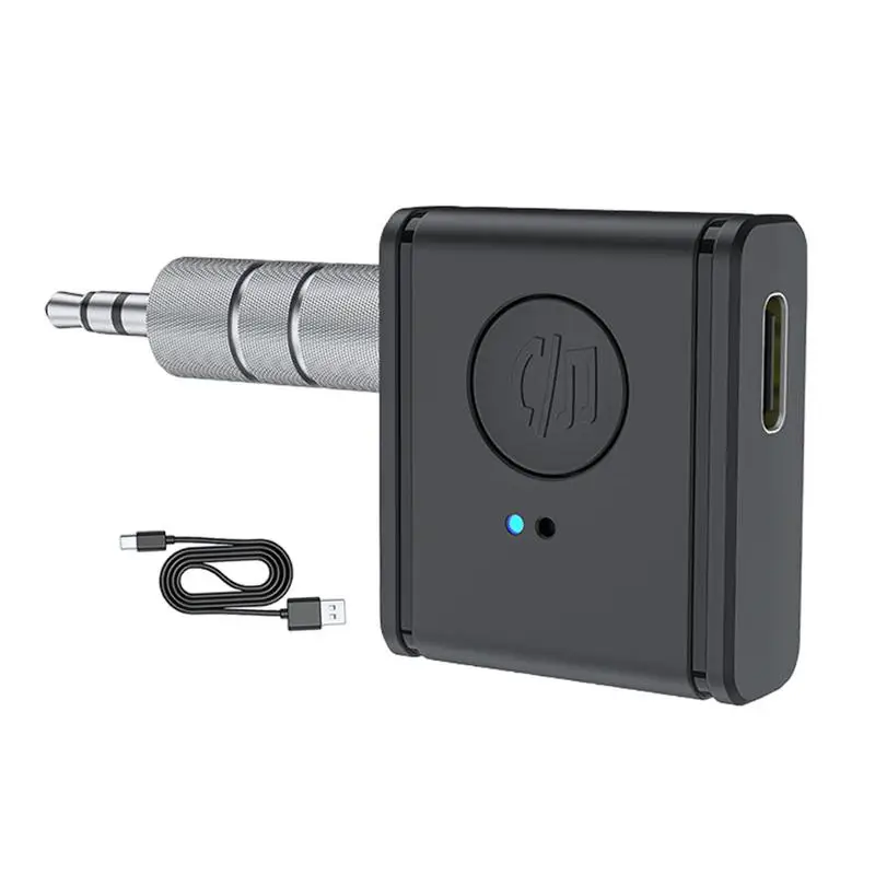 Wireless Transmitter Car Wireless Audio Receiver 5.3 Aux Connector Low Latency Audio Transmitter Noise Reduction For Headphones