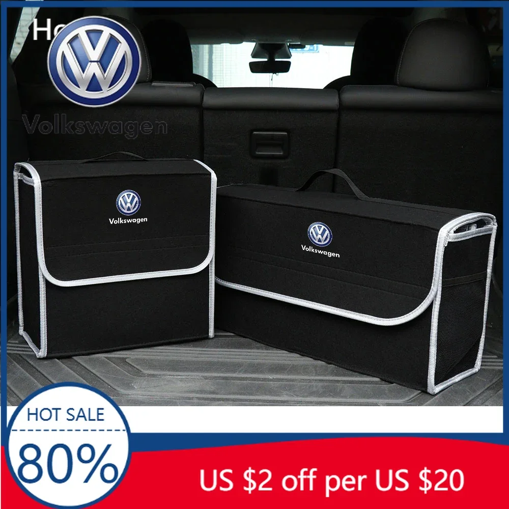 

Органайзер для багажника автомобиля Volkswagen VW, складной контейнер для хранения и порядка, сумка для Volkswagen VW Passat Golf Tiguan Po