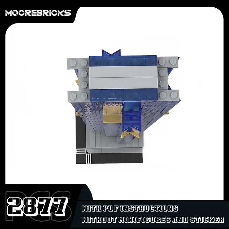 MOC Building Blocks Australia 108 Architecture Model Street View Houses Building Blocks Assembly Technology Bricks Display Toy