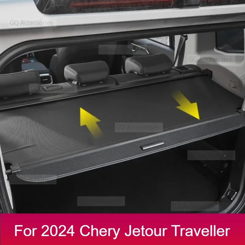 

New！Car Trunk Partition Panel Fit for cherryJetour Traveller T2 2023 2024 Jetour T2 Car Trunk Curtain Car Trim Interior Parts