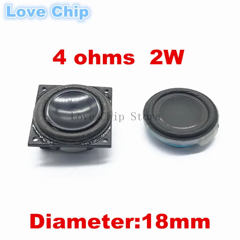 2 szt. 18mm Okrągły Głośnik do Laptopa Mały Głośnik 2 Waty 4 Ohmy 2W 4R Mini Głośnik do Laptopa 1.8CM grubości 9MM z piankowym brzegiem