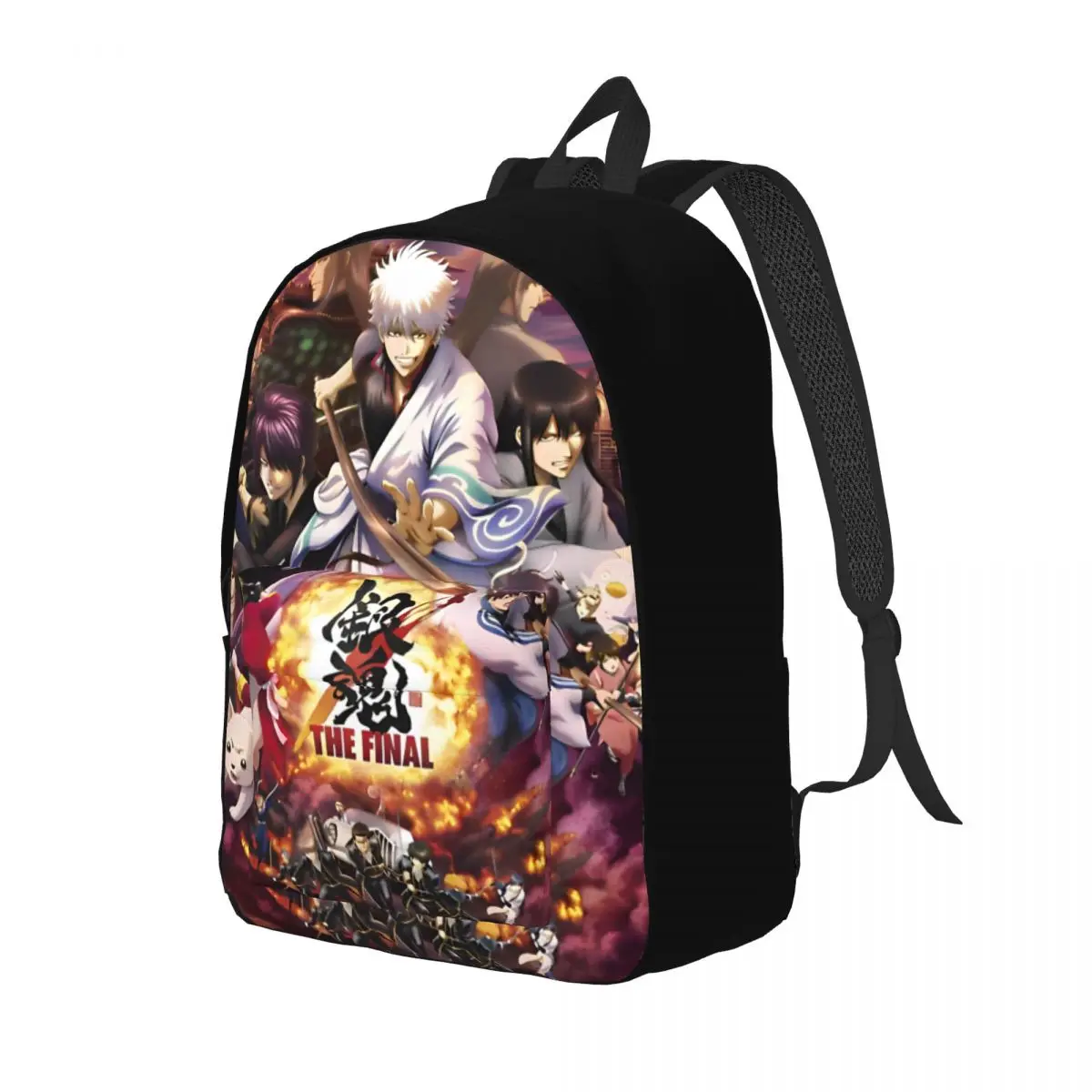 The Final Sesson Backpack for Men Women Cool Student Business Daypack Gintama Adventure Samurai College Shoulder Bag Gift