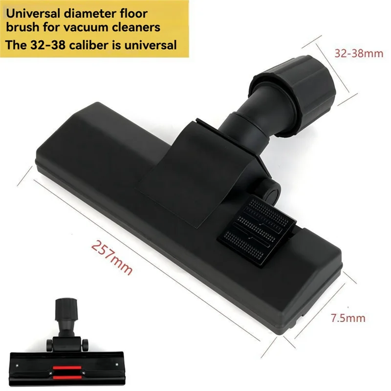 A22F-Soft Bristle Replacement Vacuum Cleaner Brush Head 32Mm-38Mm Attachment For Floor And Carpet Cleaning Tools