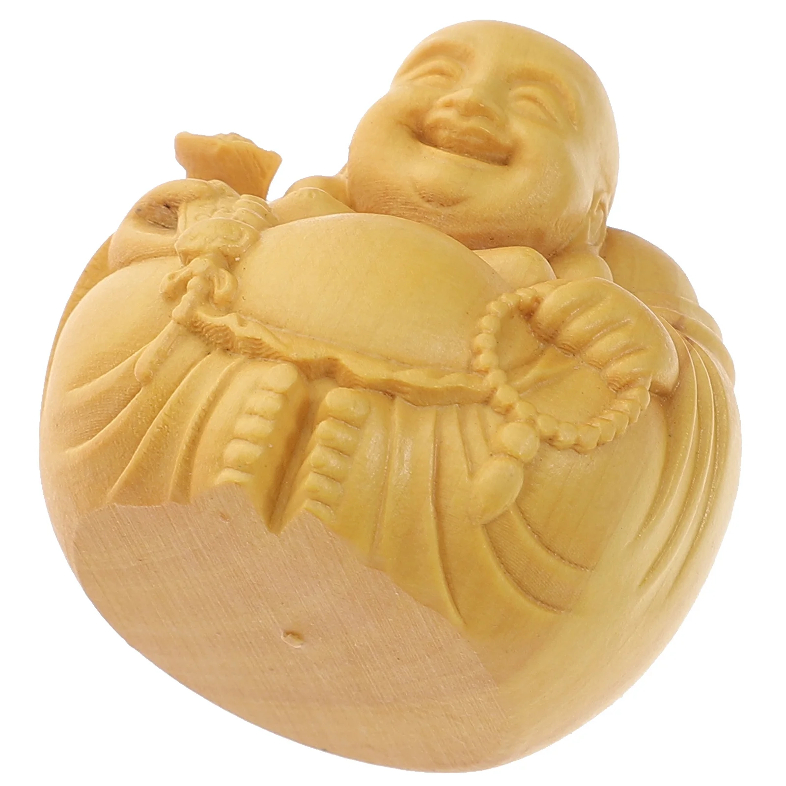 

Wood Carved Buddha Statue Small Desktop Wood Carved Craft Decor Decor For Office Home Vintage Buddha Ornament Wooden Craft