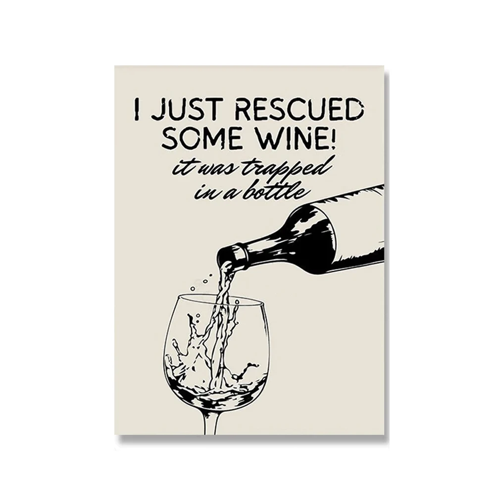 2026 Wine & Cheese Noodles Wall Art Canvas Painting Modern Aesthetic Posters Prints Art for Dorm Kitchen Bar Club Home Unframe