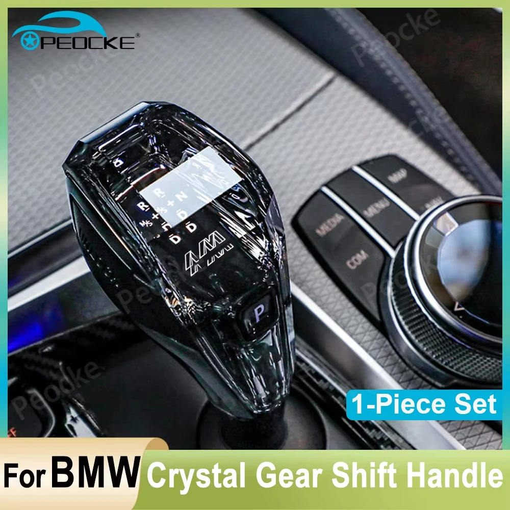 

For BMW F10 F20 F21 F22 F32 F33 F36 G30 F06 F12 F13 E70 E71 F30 Crystal Gear Shift Lever Head Crystal Gear Rod Gear Shift Hand