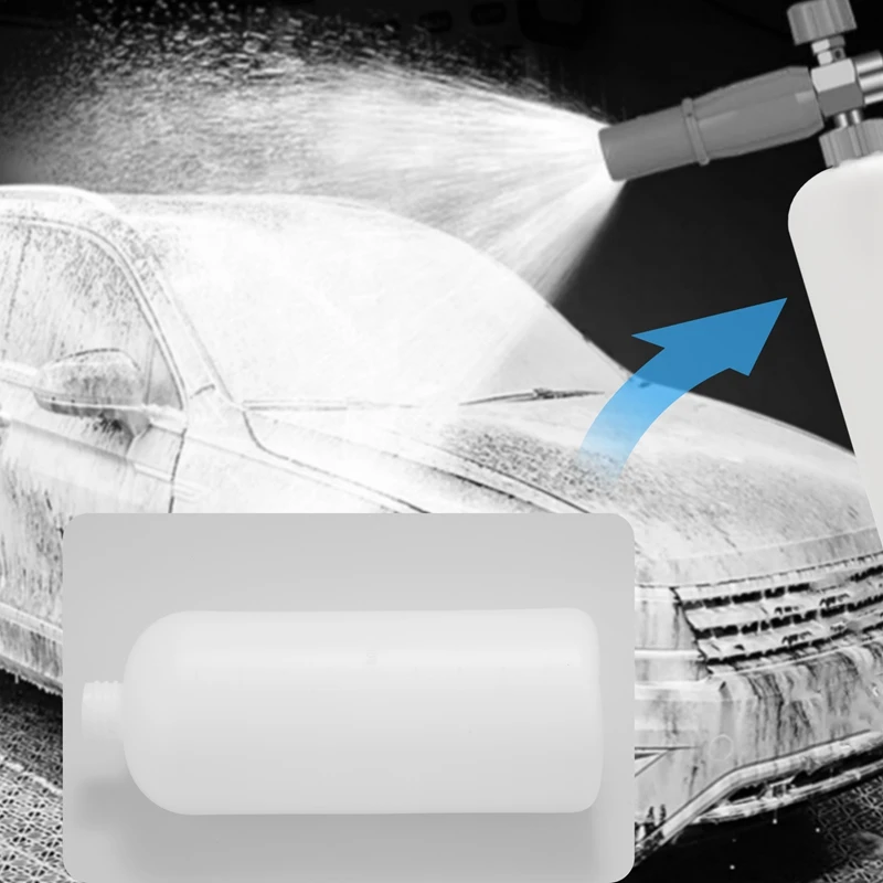 زجاجة مدفع رغوية، زجاجات صابون الثلج، زجاجة فارغة من الفوم لغسالة الضغط، مسدس تنظيف أسطح الحديقة والحديقة، عبوتان