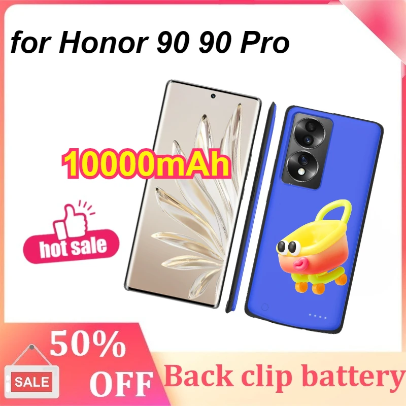 

10000mAh Portable Extended Charging Case for Honor 90 90 Pro Power Bank External Battery Case Battery