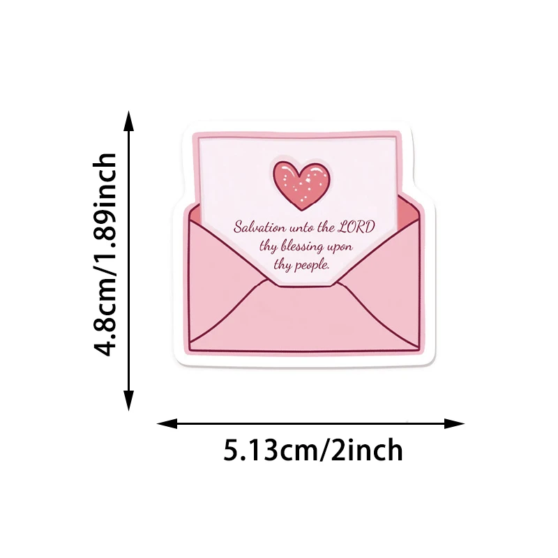 50 قطعة الوردي يسوع الكتاب المقدس عبارة الكتابة على الجدران ملصقات DIY بها بنفسك المغلف دفتر حقيبة القرطاسية الكرتون الإيمان الشارات الاطفال اللعب هدية