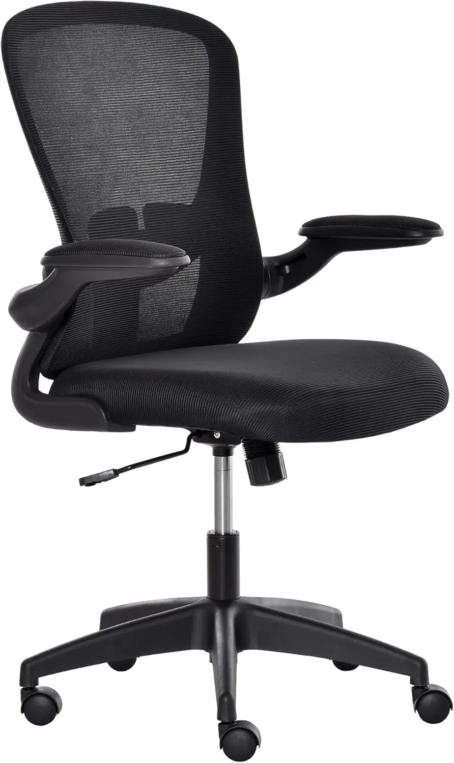 

Ergonomic Mid-Back Mesh Adjustable Height Office Chair Lumbar Support Black - Comfortable Computer Task Chair for Home Office