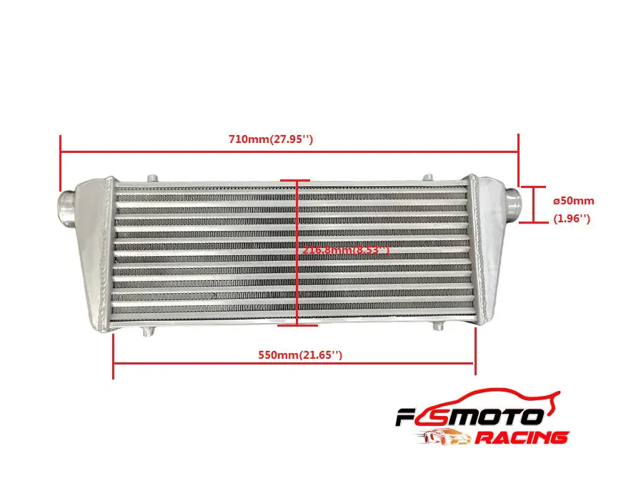 ALUMINUM INTERCOOLER Tube and Fin 2.2