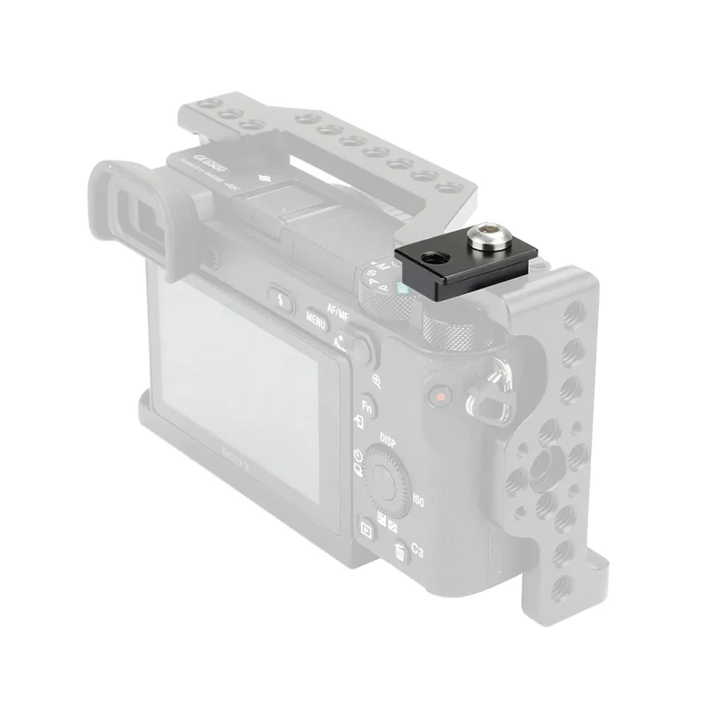 Bloque de montaje pequeño CAMVATE con puntos de montaje de 1/4"-20 para accesorios de jaula de cámara