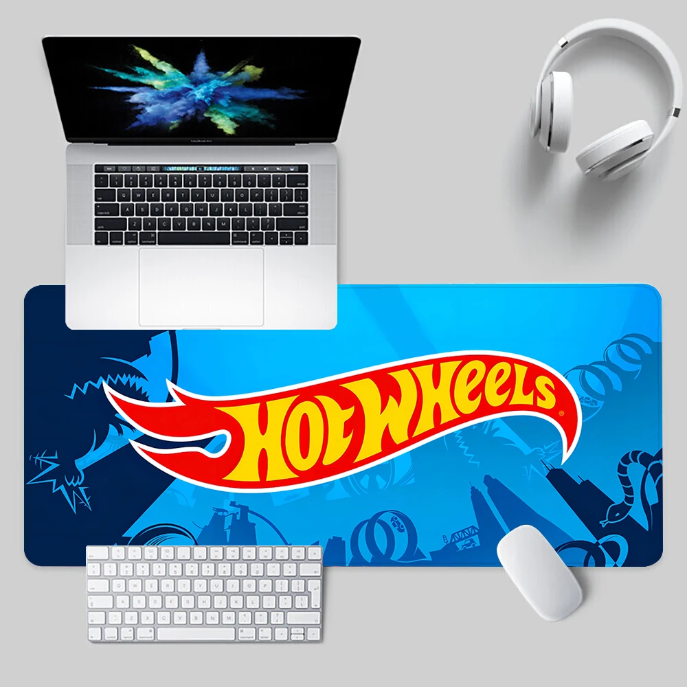 Hot Wheels Racing Mousepad HD Printing Computer Gamers Locking Edge Non-slip Mouse Pad XXL90x40cm Keyboard PC Desk Pad