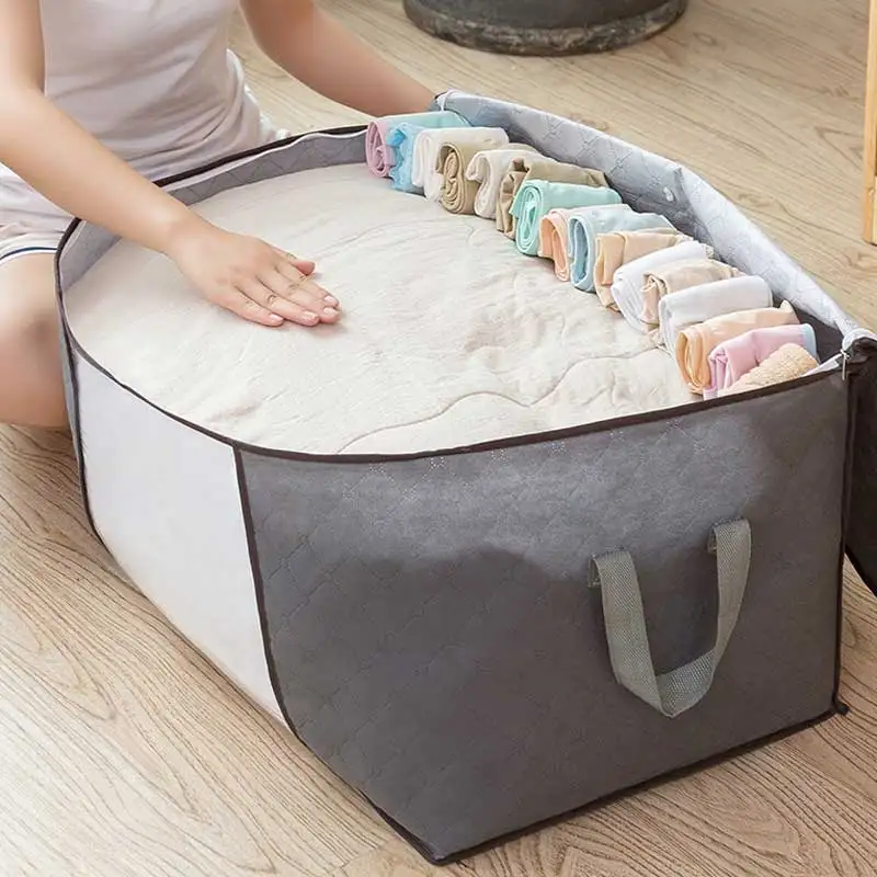 Clothes Quilt Storage Organiser Bag Luggage Moving Packing Storage Moisture-proof Bag Non-woven Quilt Storage Bag Packing Bag