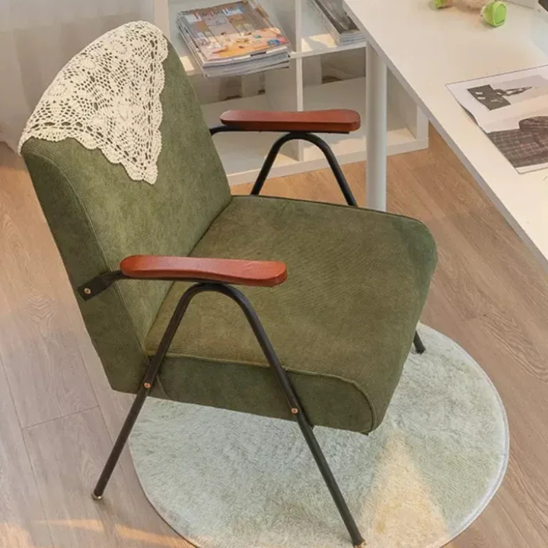 Metal Comfy Relax Living Room Chair Nordic Designer Simple Modern Lazy Chair Puffs Accent Single Balcony Fauteuil Home Furniture image 2