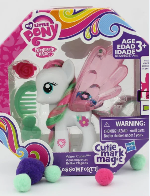 

Hasbro My Little Pony Anime Figure Cutie Mark Magic White Pegasus 8cm Boxed Set Rare Collector's Model Gift