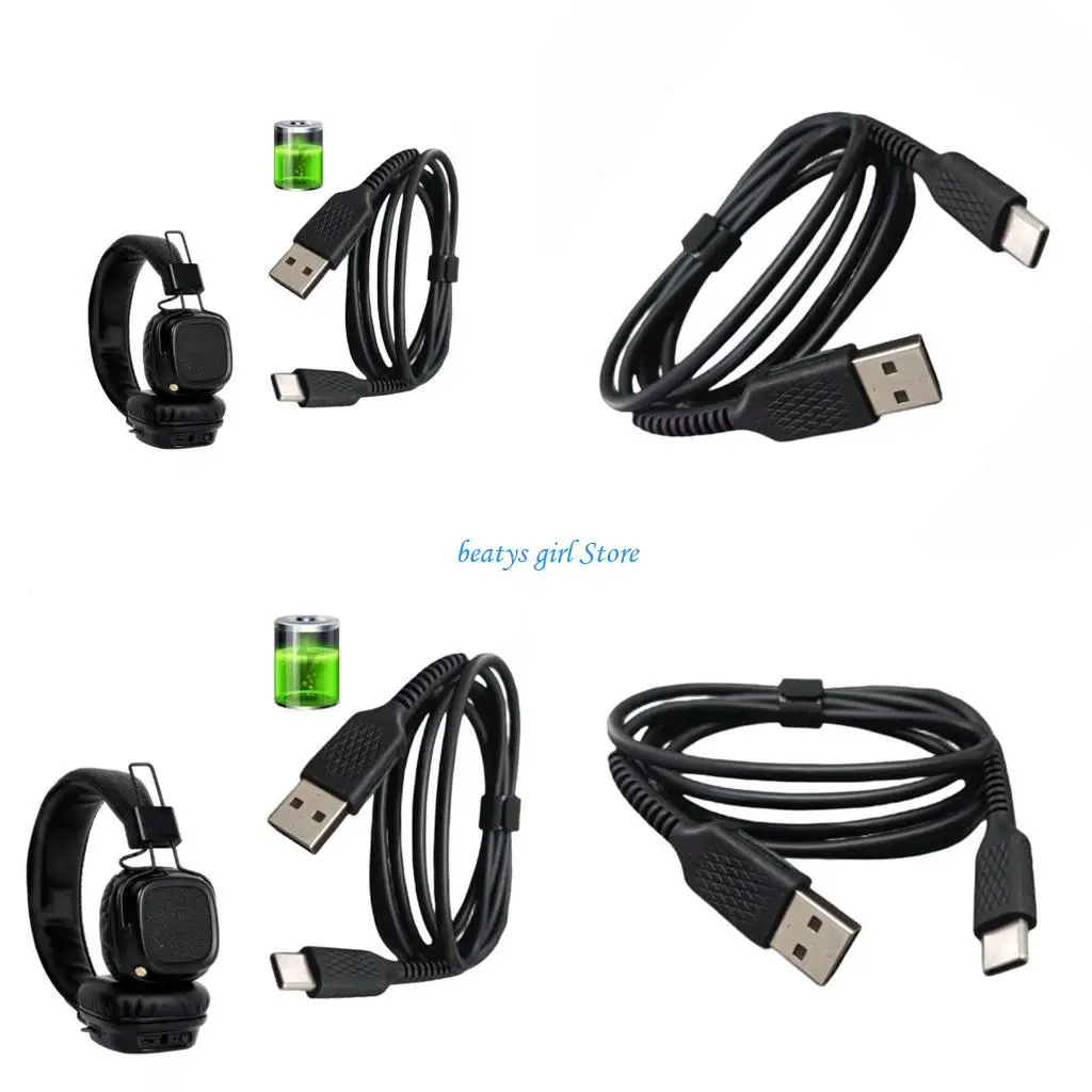 

C7AB USB TypeC Charging Cord for Marshallii Wireless Headphone Headset Line