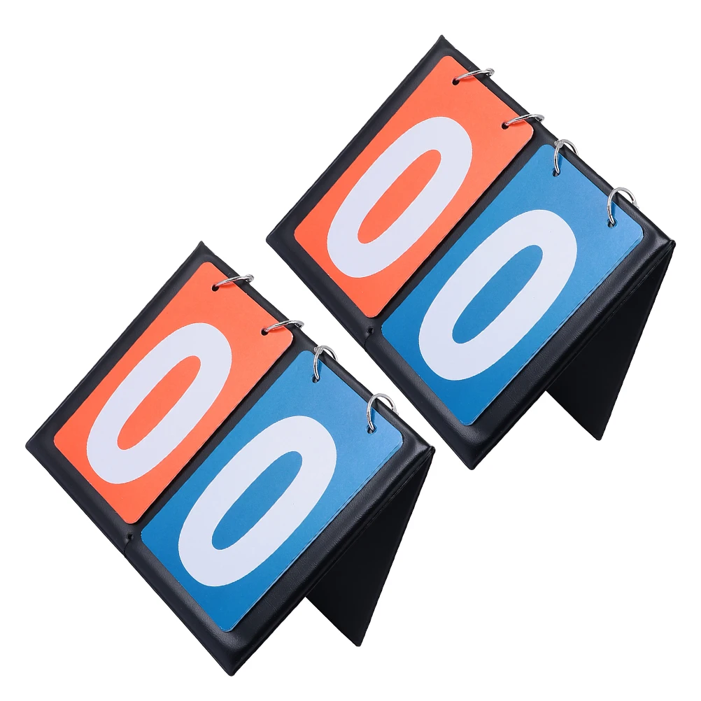 

2pcs Basketball Scoreboard Counter Flip Dual-Sided Match Game Timer Manual Scorekeeper for Sports Tournament