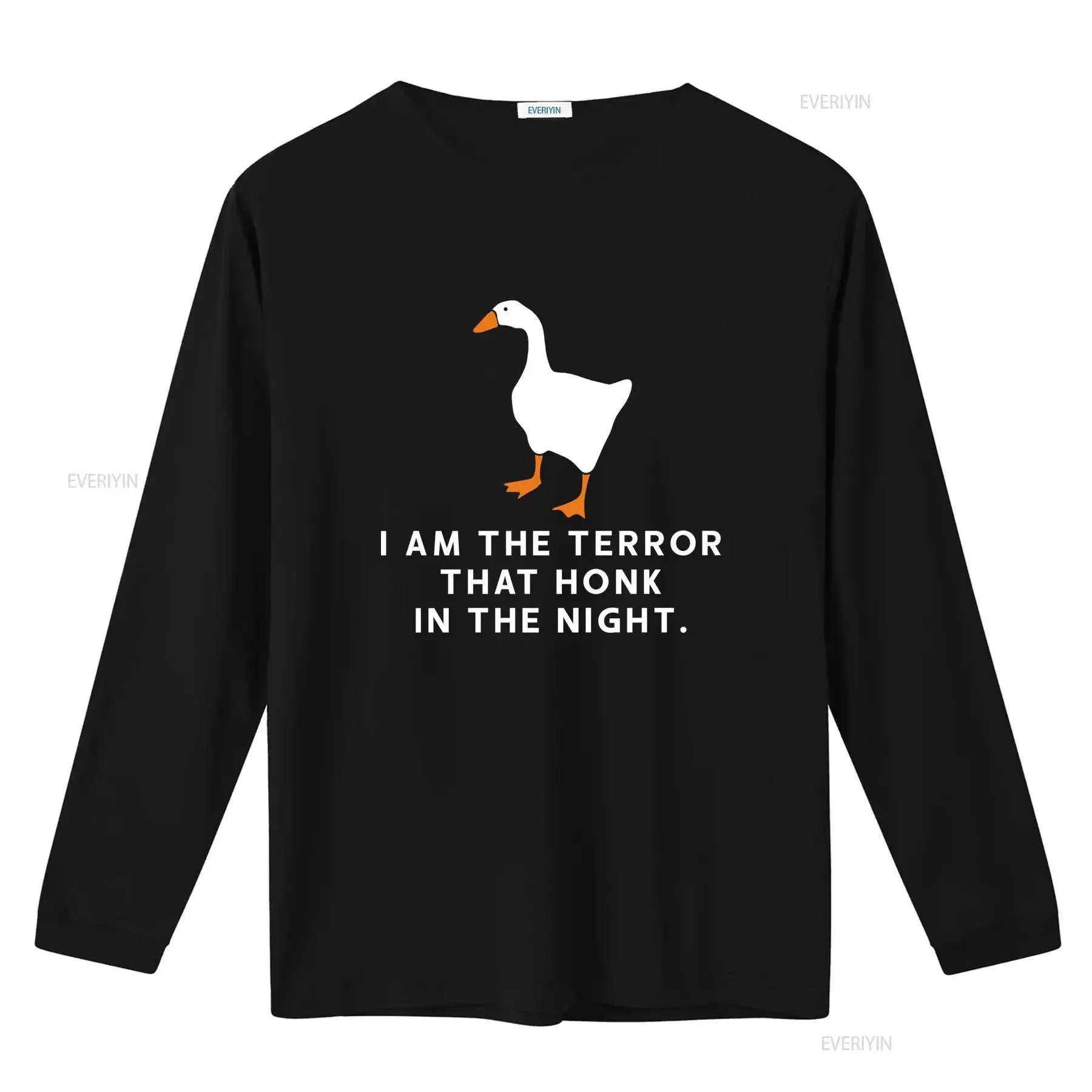 Inspired By Untitled Goose Game I Am The Terror That Honk In Night T Shirt vintage Washed Unisex Stretched designer clothes