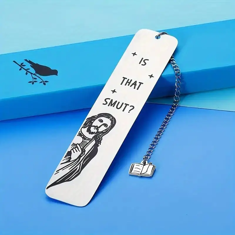1 interesting gift bookmark for women and men, stainless steel bookmark with tassels for colleagues, book enthusiast reader, bir