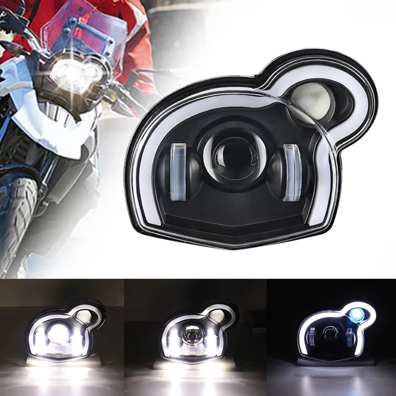 

Motorcycle Headlight LED Lights Hi/Low Beam DRL Devil Eye Lamp For-BMW G650GS / Sertao R13 2011-2017