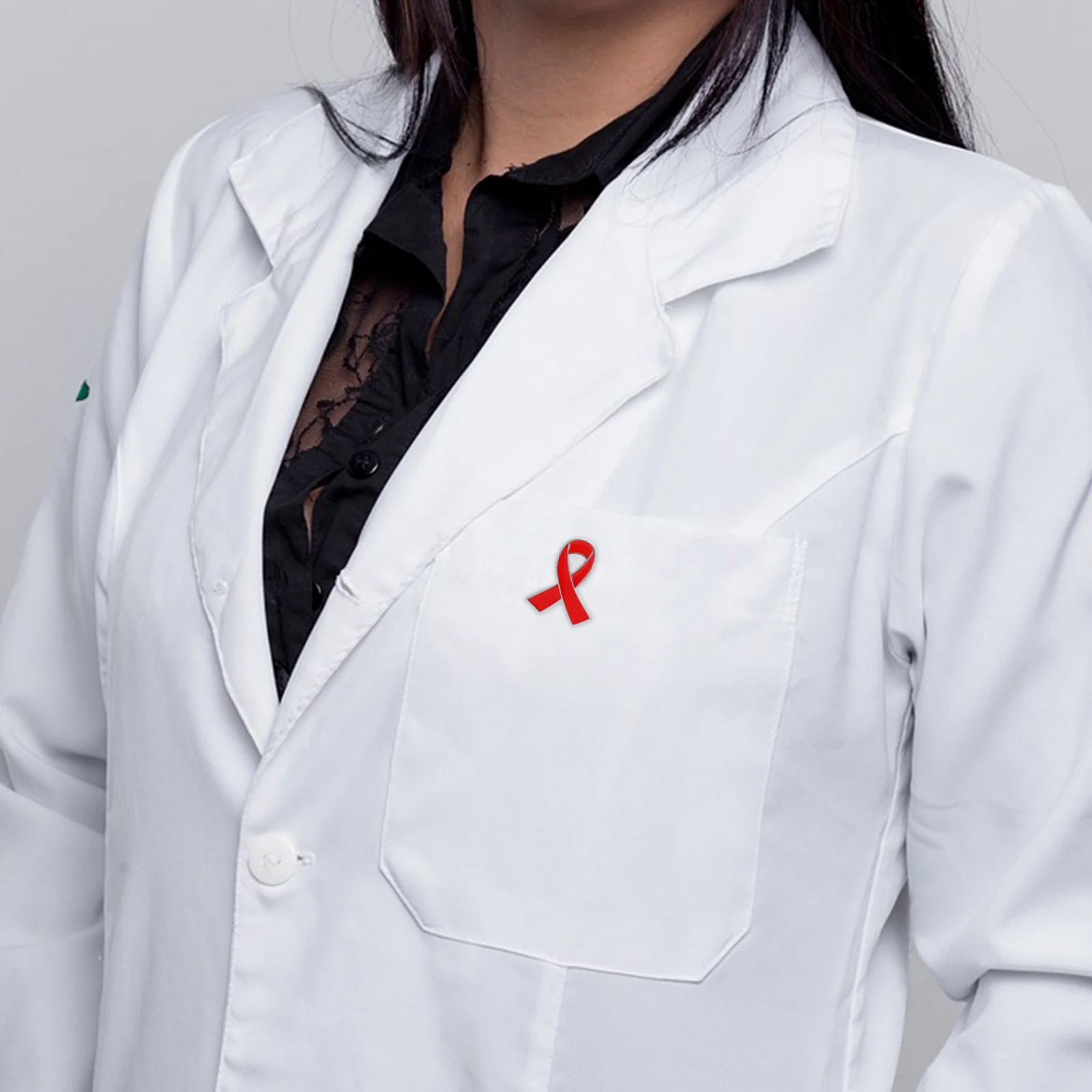 

DEARMAMY 1 Set Prevention Brooch Ribbon Boutonniere Enamel Badge Awareness Pin Insurance Charity Safety Red Alloy 25 Pcs