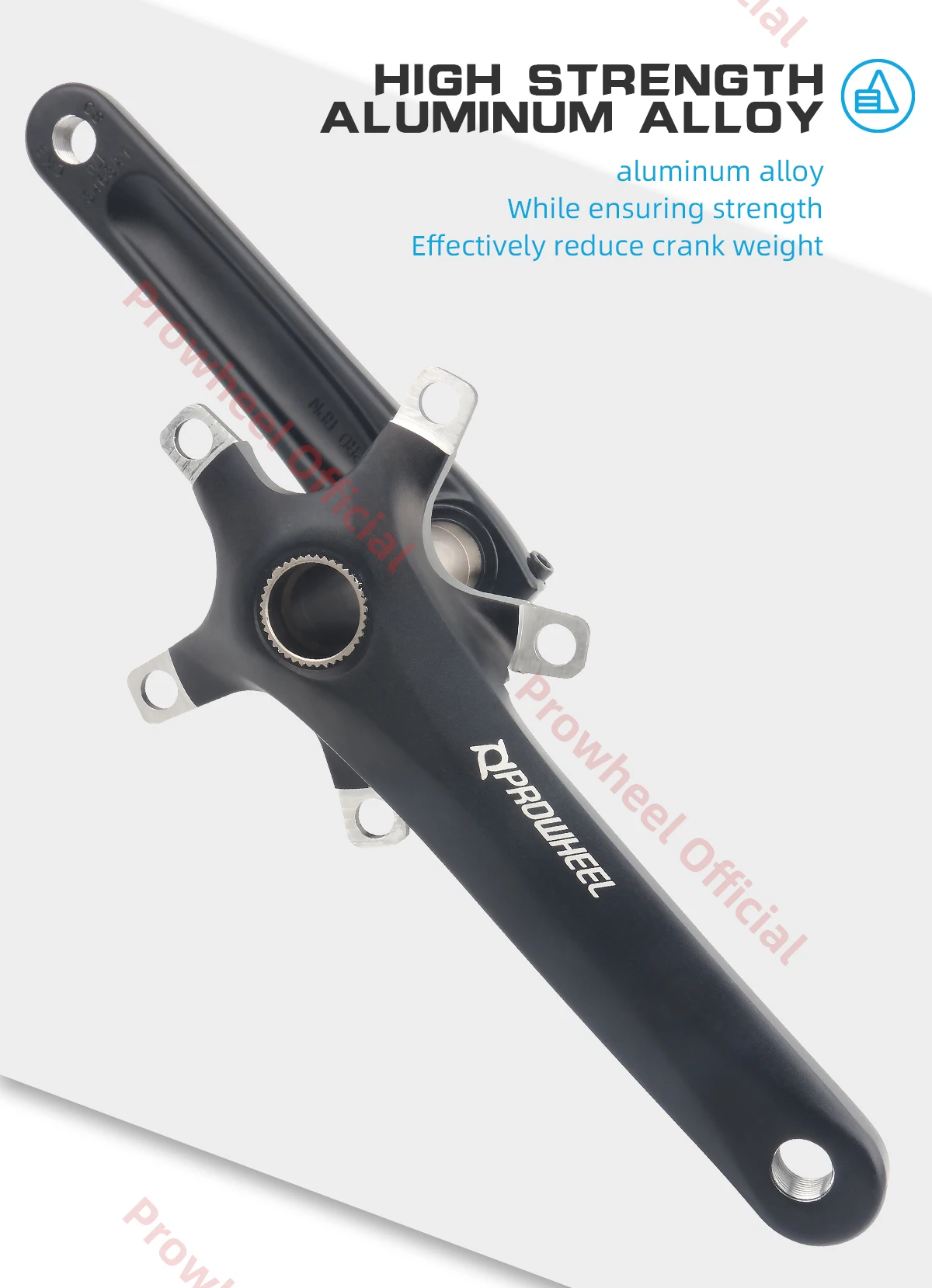 Prowheel Rennrad Kurbelgarnitur 110BCD 130BCD 170mm 172,5mm BB Tretlager Faltrad Kurbelgarnitur – Detail 1