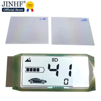 Neue 2pcs Universal-LCD-Elektro fahrzeug polarisierte Filmbild anzeige Bildschirm Uhr Batterie Auto großes Handy 9*9cm