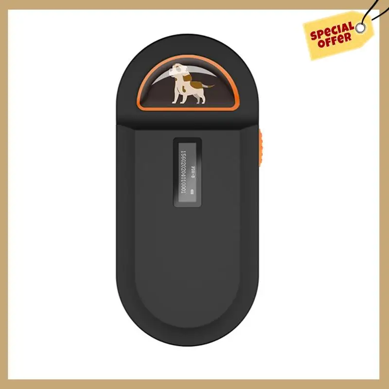 134.2Khz RFID Reader Pet Microchip Scanner Portable Animal Chip Reader For Animal ID Number Identification-WMAN