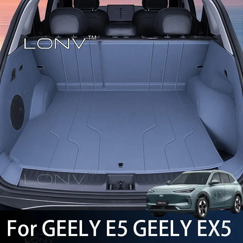 For GEELY E5 GEELY EX5 2026 2027 Car Leather Trunk Mat Cargo Liner Rear Boot Floor Protector Waterproof Anti-Scratch Accessories