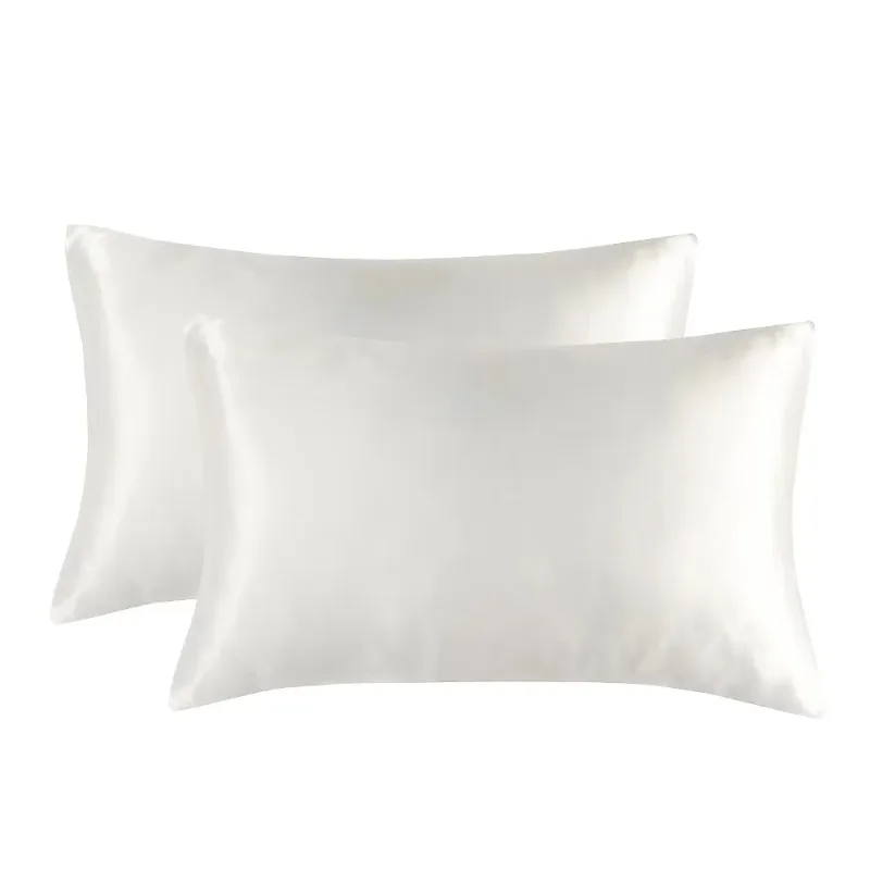 

SilkY Satin Pillowcase Imitate Silk Satin Queen King Size For Hotel Home Soft Healthy Cushion Cover