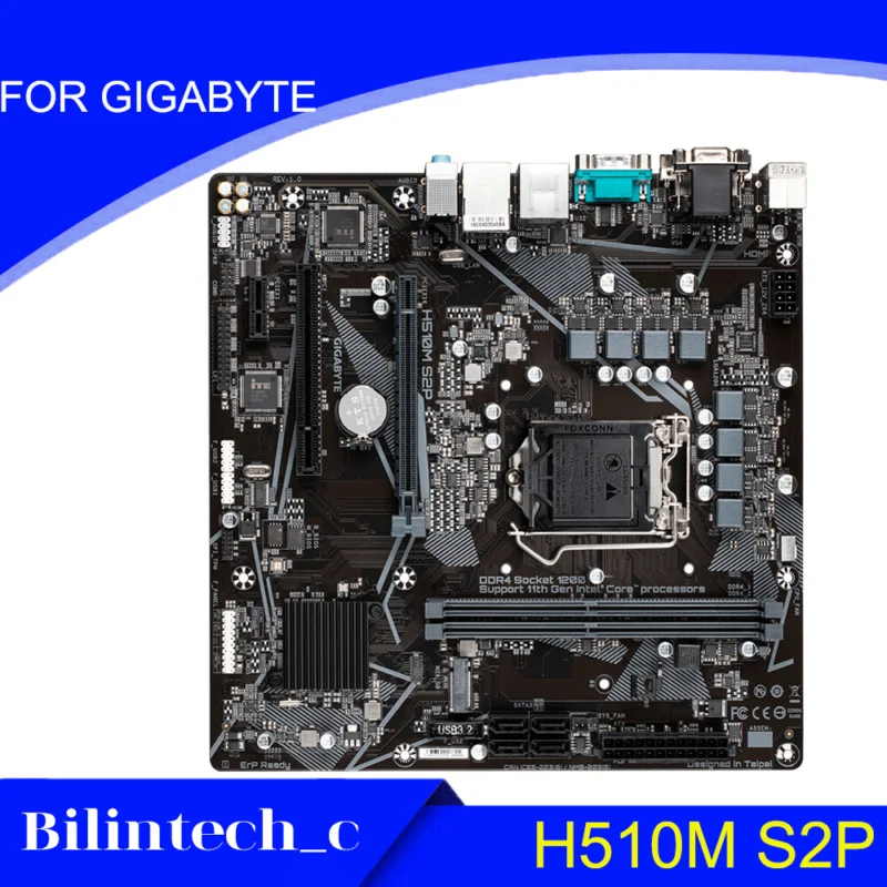 FOR GIGABYTE H510M S2P 64GB H510 Support 10400F 11400F Motherbroad Test ok