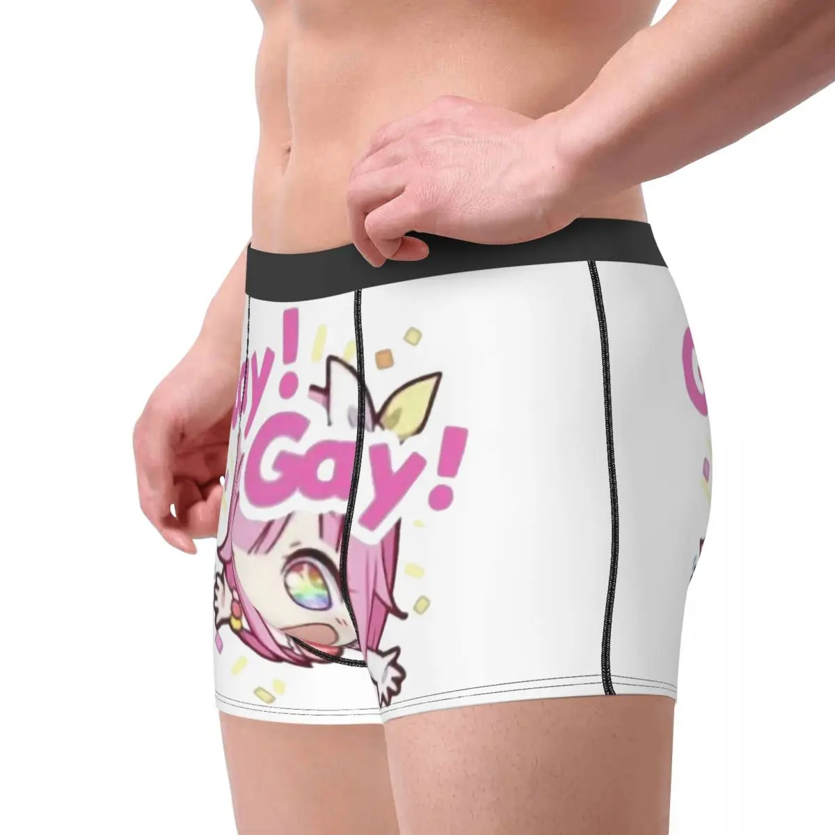 Custom Gay Gay Otori Emu Anime Cartoon Underwear Men Sexy Print Customized Boxer Shorts Panties