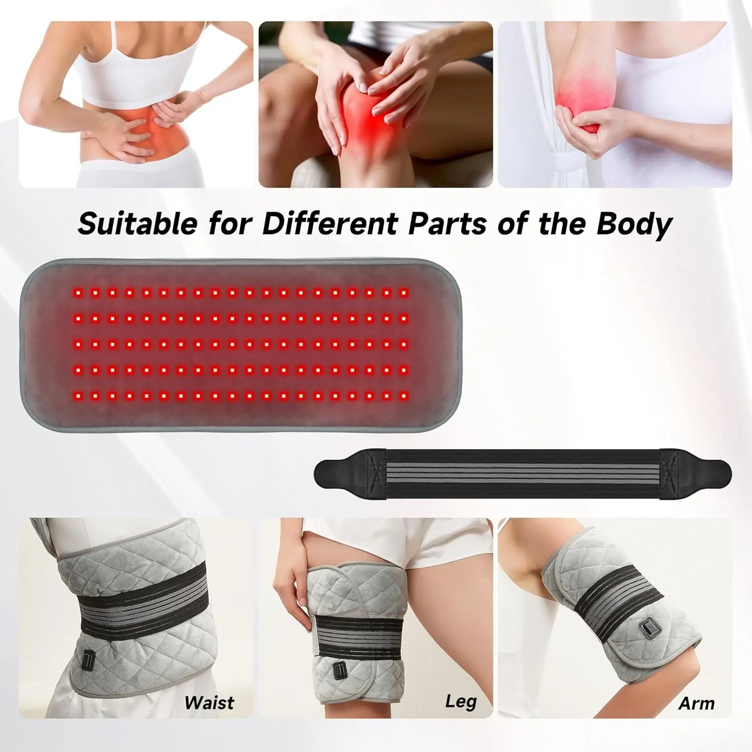 Hot selling：Special Offer 100pcs Dual Wavelength LED Beads Red Light Therapy Mat for Full Body for Yoga