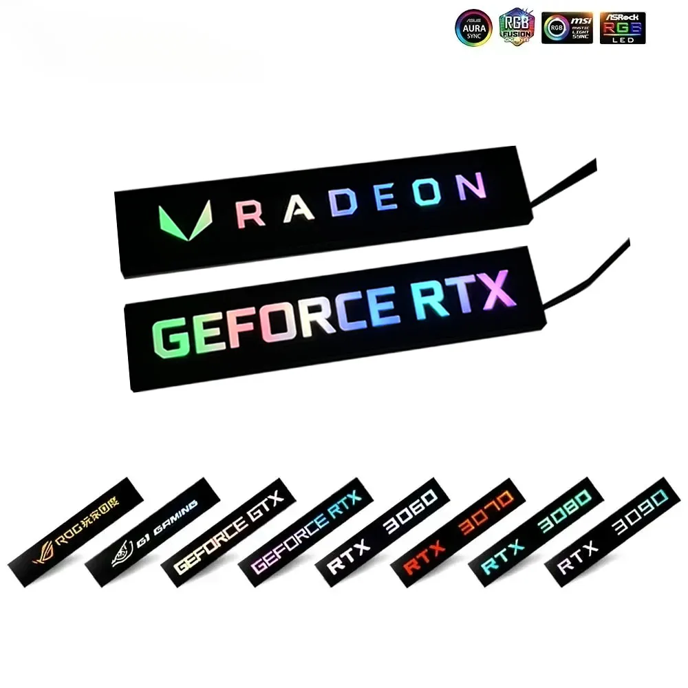 

Панель освещения видеокарты для RTX 5090 5080 4090, MOD GTX ROG 3060ti 4080, боковая пластина ARGB графического процессора, геймерский шкаф Faith Lamp AURA SYNC