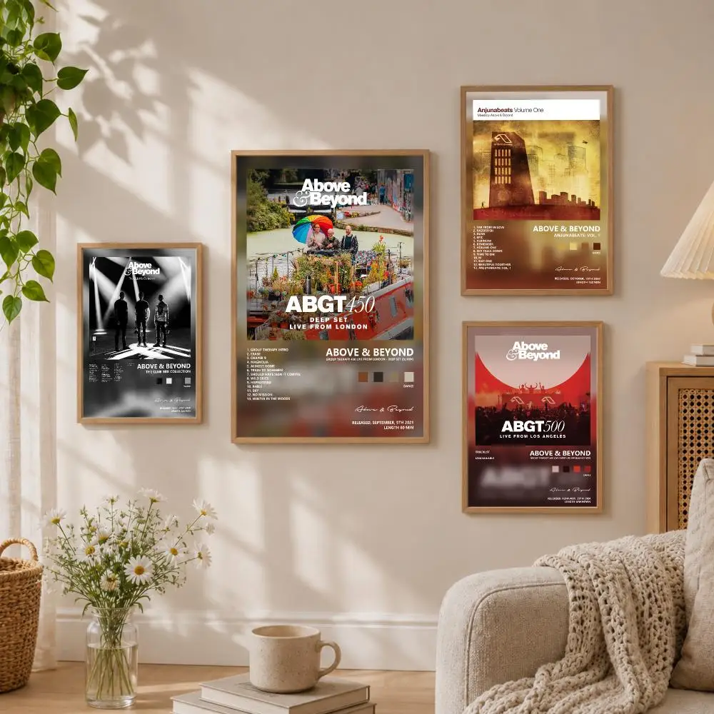 Album Above & B-Beyond Poster Stickers HD Painting Self-Adhesive Art for Bedroom Living Room Home Decor Wall Decals Gift