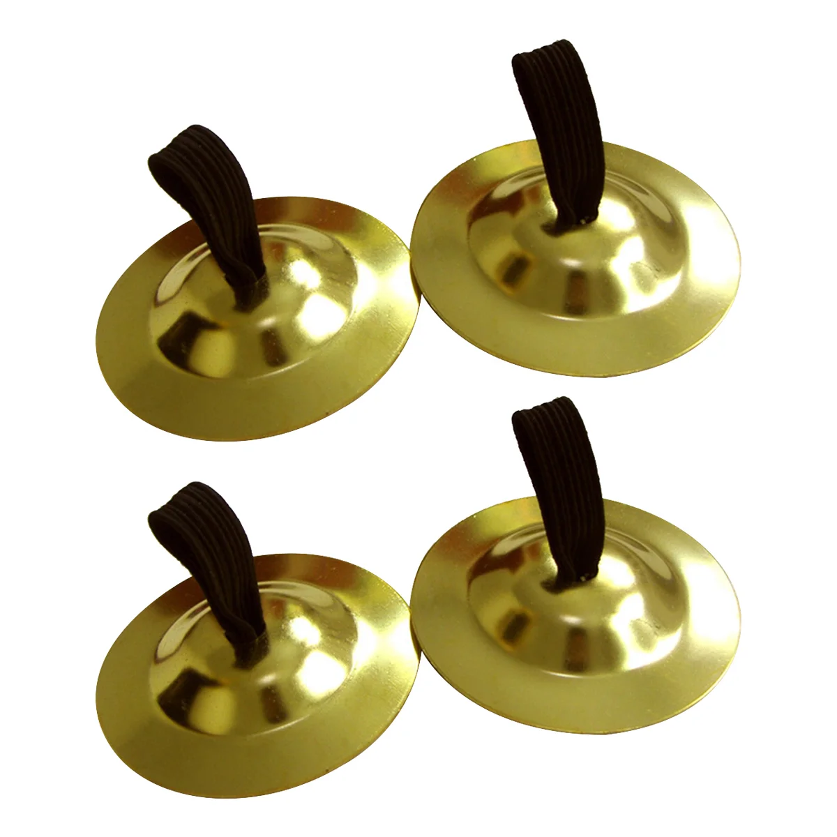 

2 Pairs Belly Dancing Finger Cymbal Mini Instruments Major Pure Copper Cymbals for Kids Iron Zills Child