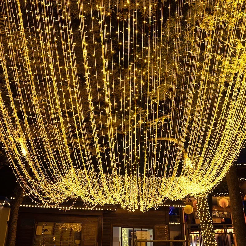 Xmas Outdoor Christmas Lights Led String Lights 10M 2M Luces Decoracion Fairy Light Holiday Lights Lighting Tree Garland