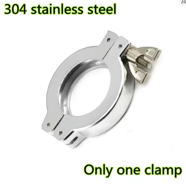 KF10-KF50 304 مشبك من الفولاذ المقاوم للصدأ الأنابيب الصحية شفة المشبك المفصلي الجناح الجوز المشابك تركيبات مركز تحمل قوس O-حلقة