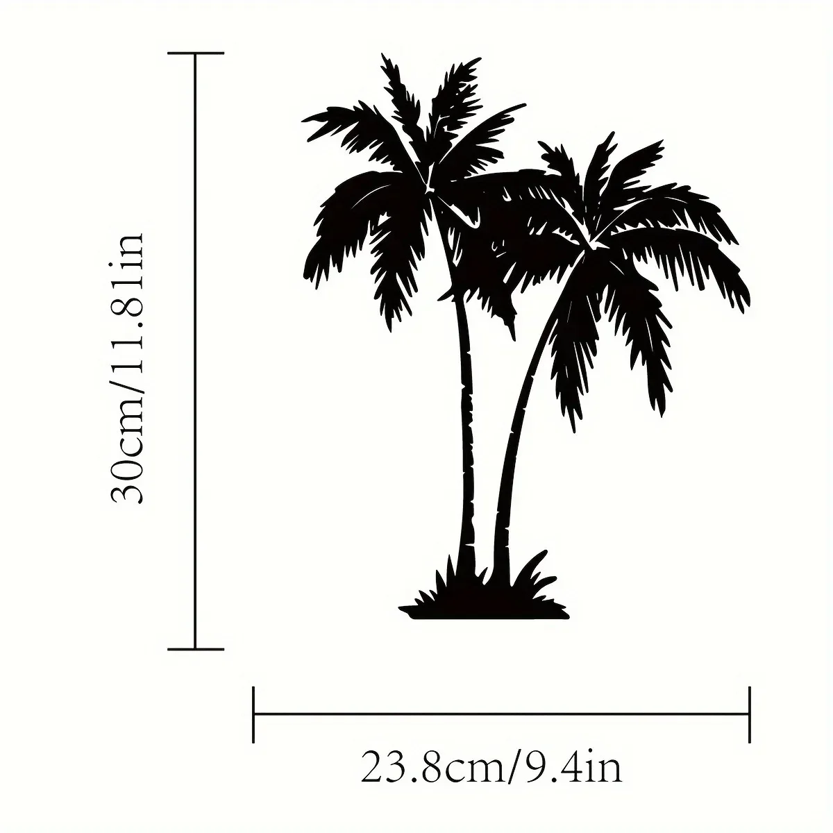 1szt Tropical Palm Tree Metal Wall Art, Outdoor Wall Decor, Palm Leaf Art, Beach House Decor, Wall Decoration, Wall Sticker