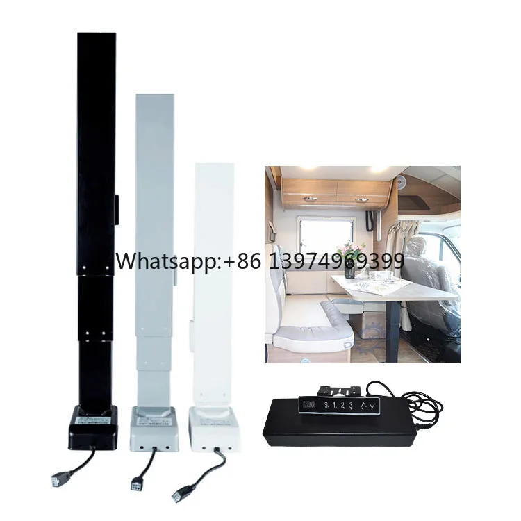 Diy Electric Height Adjustable Desk Motorhome Lifting Table Leg for Caravan Furniture Bases