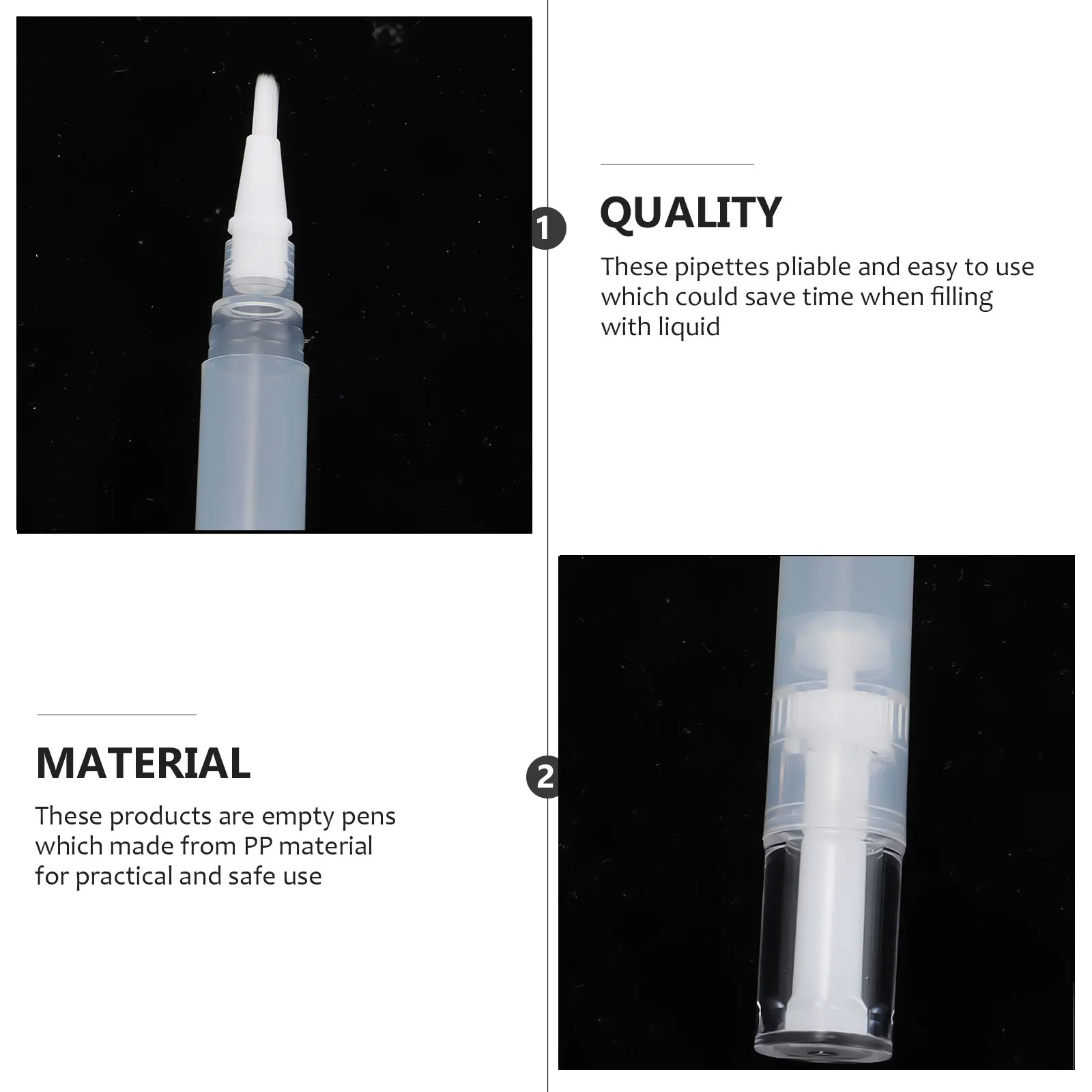 

4Pcs 5ml Nail Nutrition Oil Pens Empty Lip Gloss Tubes Concealer Dispensers Portable Makeup Applicators
