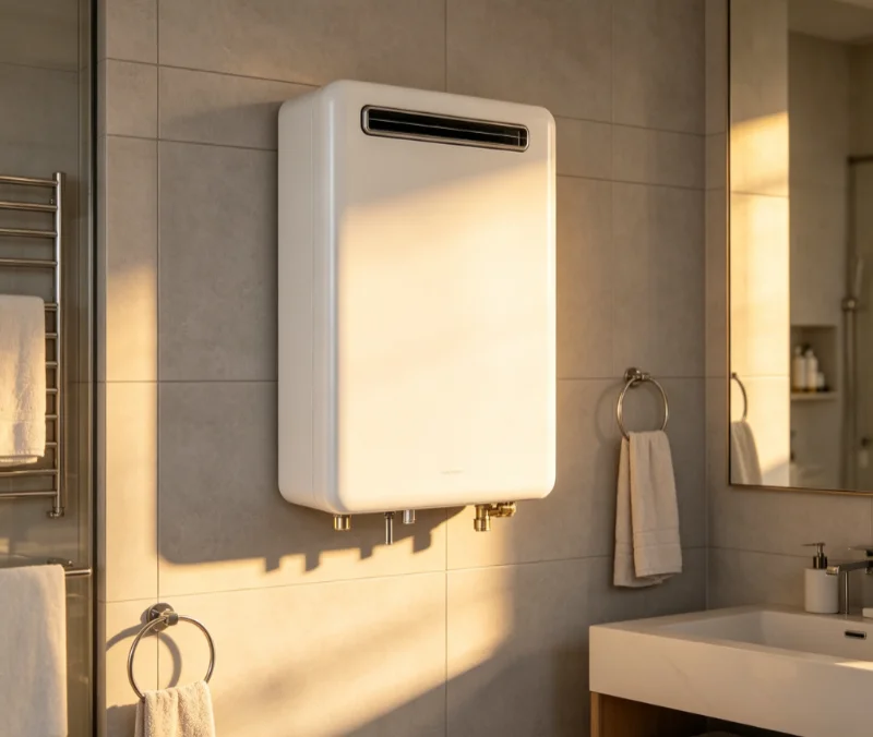 

20L/24L Large-Capacity Natural Gas Tankless Water Heater, Energy Saving Safe Instant Hot Water Unit For Family Bathroom Shower