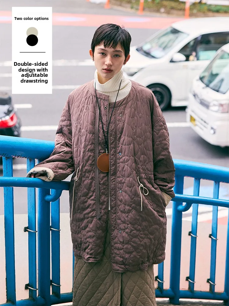 

Двусторонняя одежда Хлопковая спецодежда с цветочной вышивкой Джет Верхняя одежда для отдыха Design Sense от Deer And Flng Bird