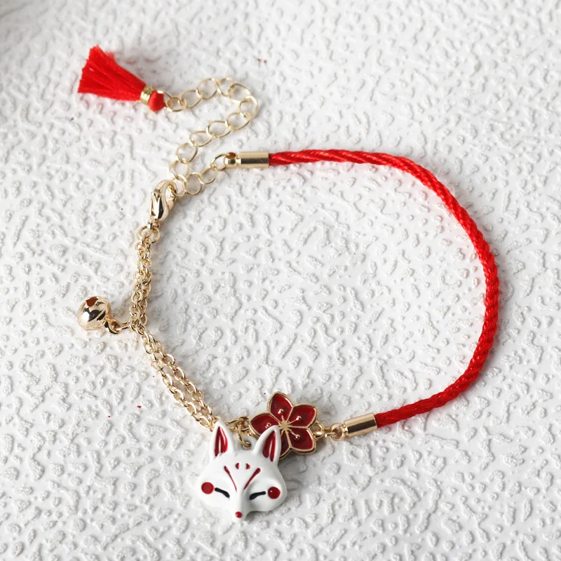 Anime Ghost Kill Earrings with Cherry Blossoms