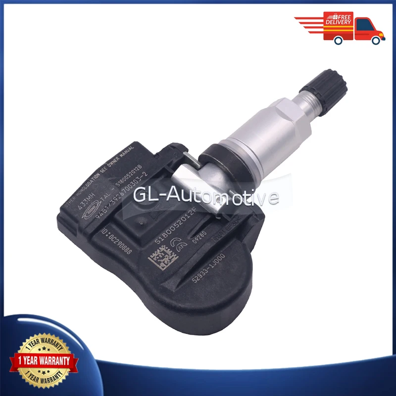 1/4PCS 433MHZ Car TPMS Tire Pressure Sensor For Hyundai Accent I20 Solaris Kia Optima Sorento II Soul 52933-1J000